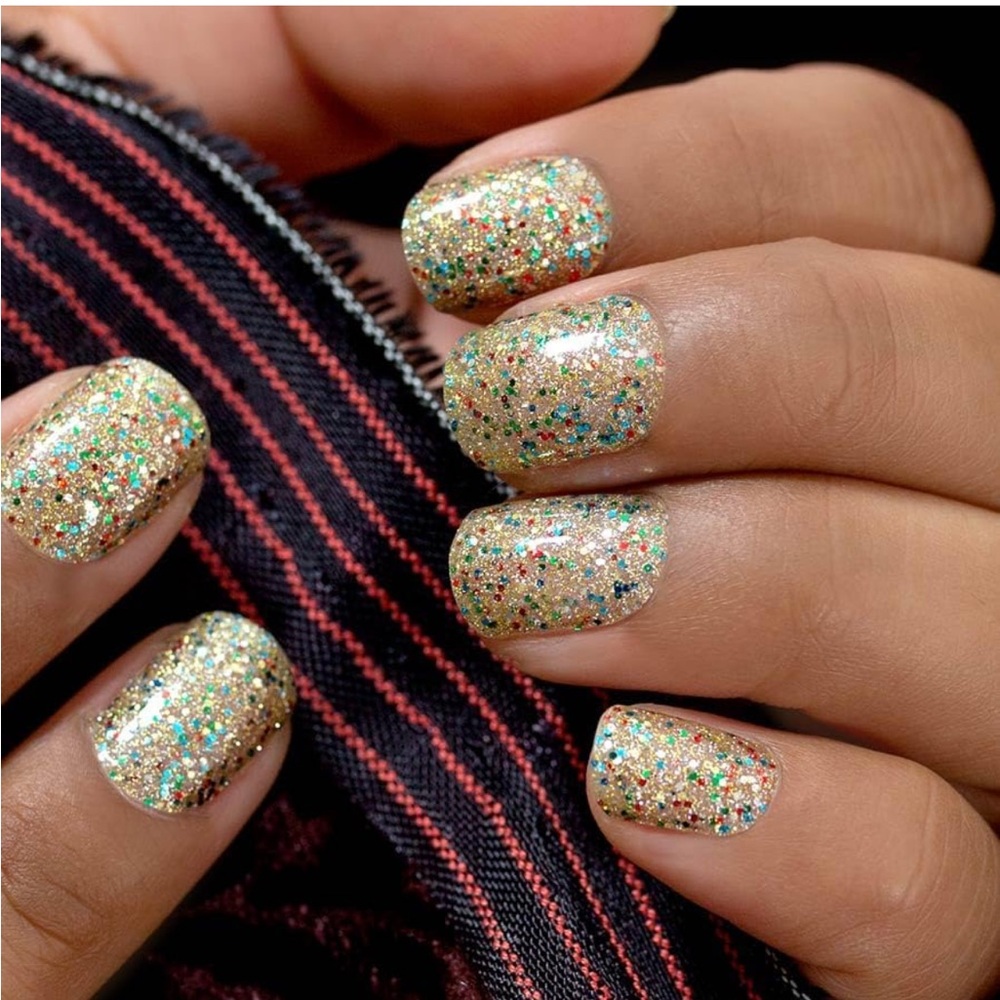 *Retired, HTF* Color Street: All the Jingle Ladies | Gold Glitter Christmas - Picture 2 of 7